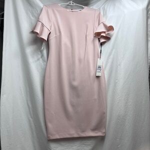 Calvin Klein pink sheath dress